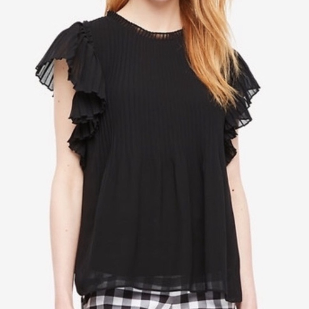 Ann Taylor Flutter Sleeve Top